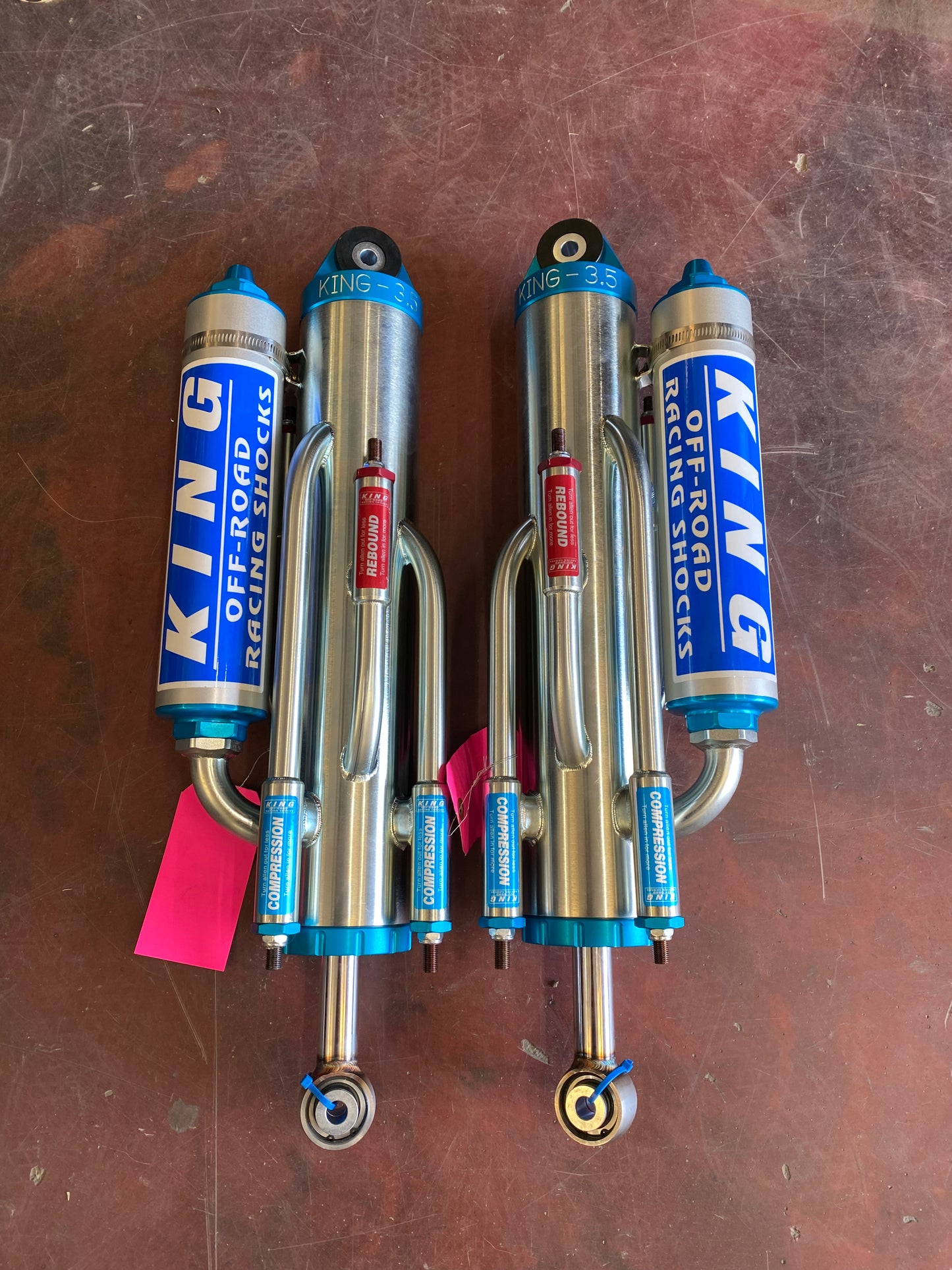 King RS 3.5 x 12" 4 Tube Piggyback Bypass Shocks